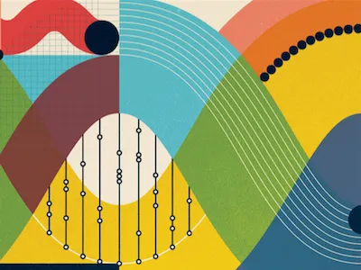 DNA! abstract charts colors data dna genome graphs science