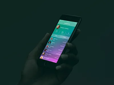 Leaderboard app free friends gradient ios iphone leaderboard top ui