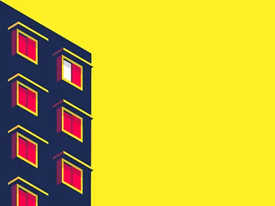 Perspective Distortions architecture building highlights illustration minimal shadows window