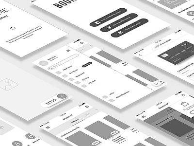 Bookout UX Design app book design ecommerce prototype store ui ux wireframe