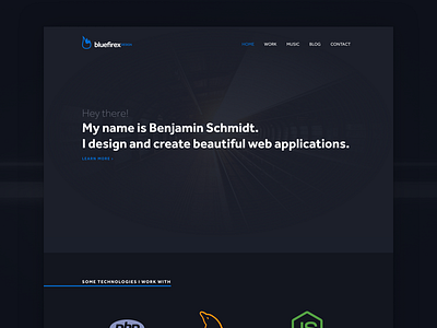 bluefirex - Portfolio for 2017 2017 bluefirex design landing layout onepage portfolio vue