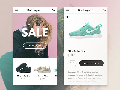 Day #83 - E-commerce app ecommerce fashion mobile ui