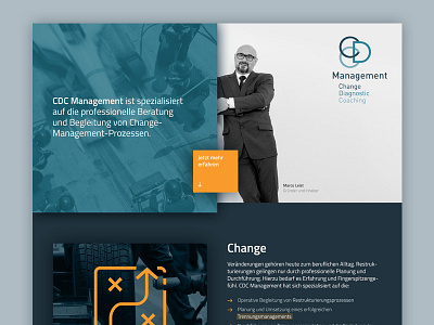Single Page Website - Business Consultancy button cta icons onepage responsive single page ui ux webdesign website