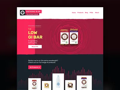 Nothing Else Website animation e commerce food health origami origami studio rubik type typography ui web web design