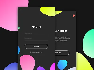 Login Form app ios login mobile