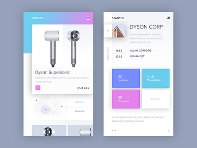 E-commerce mobile app app clean ecommerce flat headphones ios product shop ui white