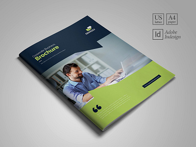 Clean Corporate Brochure Portfolio agenda document annual review booklet brochure corporate booklet corporate design