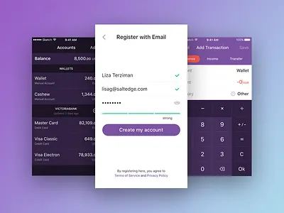 Personal Finance app design interface ios iphone money ui ux