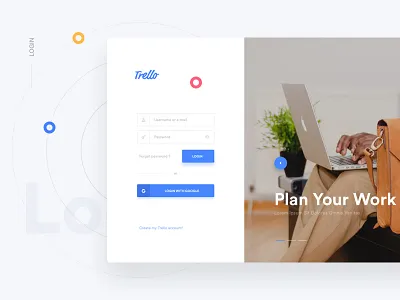 Trello Atlassian - Login atlassian google landing login redesign register sign in sign up slider trello