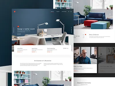 Herman Miller concept hermanmiller landing ui web webdesign webpage website