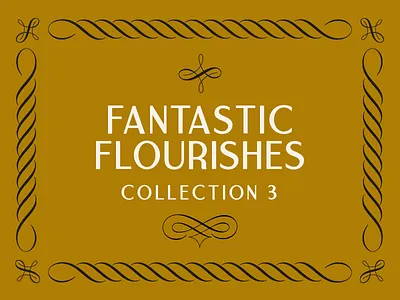 The Third Fantastic Flourishes Collection borders corners decoration filigree flourishes ornament swashes swirls