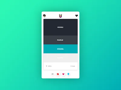colorhunt iOS concept 🤔 app colorhunt colors ios mobile ui ux
