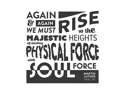MLK letters martin luther martin luther king jr mlk soul typography