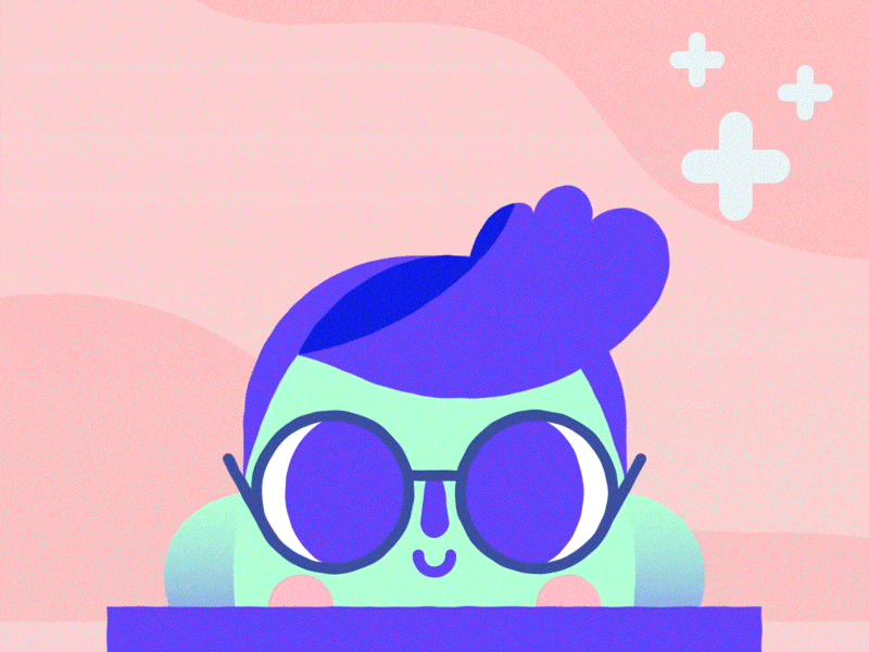 I like hats! after effects animated animation character design gif hats illustration motion graphics vector