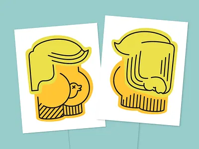 Free Trump Protest Sign Design butt eps illustration illustrator inauguration penis protest sign trump twitter vinyl womens march