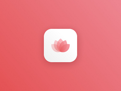 Daily UI #005 - App Icon 005 app concept dailyui gradient health icon lotus ui ux web wellness