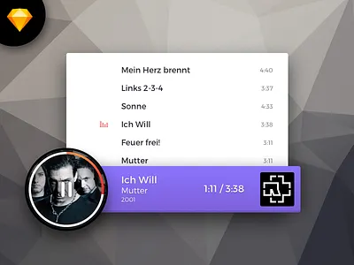 Music Player Concept - Sketch Freebie freebie music player sketch ui