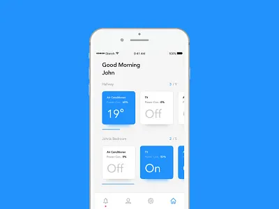 Remote App - Home Page app future home ios page remote smart ui