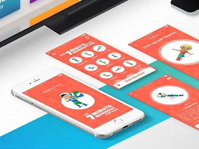 7 Minute Workout for Kids app apple tv design fitness ios iphone kid sport ui workout
