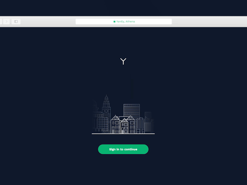 Athena Sign In console customer infinitely management yardly