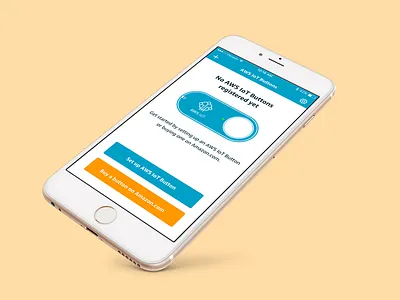 AWS IoT Button mobile app amazon aws flat ios iot mobile ui ux visual