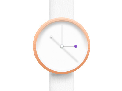 Concept of watch leather light minimalism shadow watch white wood