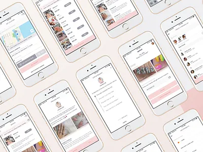 Nail Care, Manicure & Pedicure app app care clean design interface ios manicure nail pedicure rose trend ui