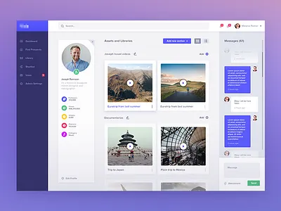Profile analytics dashboard application design application usability bootstrap layout dashboard layout ipad experience mobile experience profile dashboard responsive web design ui ux visual interface website interface