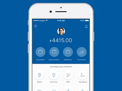Payment App - Wallet icons mobile payment paypal paytm product redesign send ui user experience user interface wallet