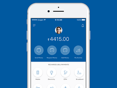 Payment App - Wallet icons mobile payment paypal paytm product redesign send ui user experience user interface wallet