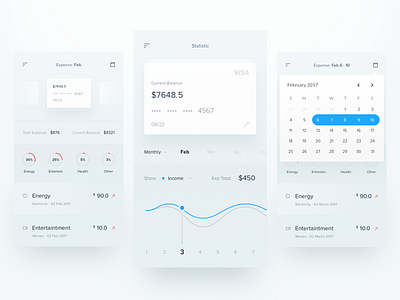 Finance app accountant app cash flow credit card expense finance income mobile statistic wallet