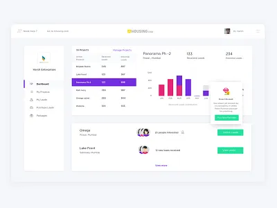 Dashboard clean dashboard design elements graph interaction landing profile ui ux web