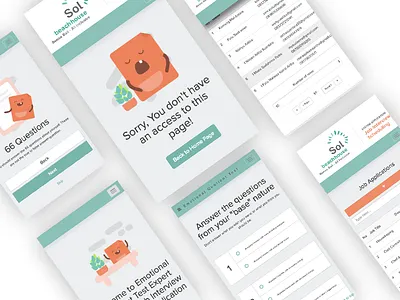 Emotional Quotient Test Expert System : Mobile Version android apps emotional expert system iconic illustration ios mobile dashboard quotient test web app