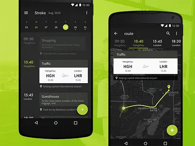 Itinerary (Material Design) daily itinerary material design
