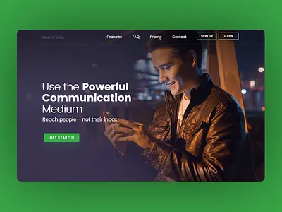 Landing Page Header interface design responsive design uiux design web design