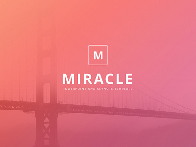 "Miracle" PowerPoint & Keynote Template chart gradient infographic key keynote marketing powerpoint ppt pptx slide slides swot