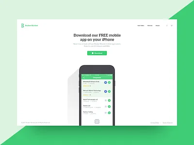 App Landing app b2b clean homepage ios iphone iphone app landing app landing page marketplace mobile mobile app