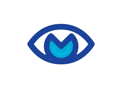 MEARVIEW | final logo ar augmented reality branding eye illustration logo m smile