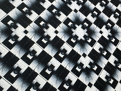 Pattern Play black and white collage pattern repeat surface design textile
