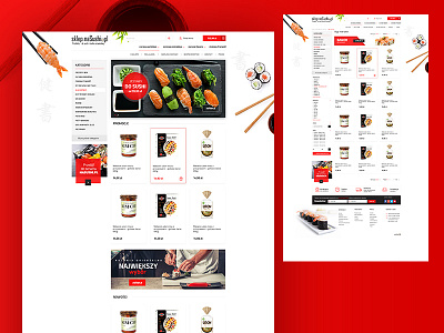 Sushi shop ecommerce shop themeforest