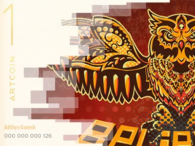 Adithya Ganesh art motion art direction artcoin currency design illustrations photo