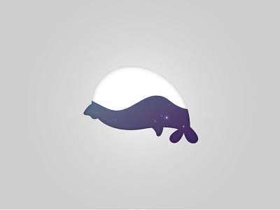 A little fat whale form loader baleine loader night star starry whale