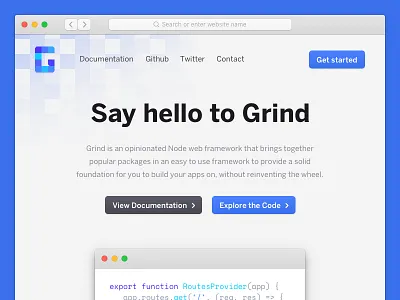 grind.rocks branding design front end design marketing page ui user interface ux website