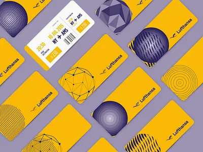 Rebranding for Lufthansa 3d abstract airlines brand concept dynamic graphic logo lufthansa rebranding