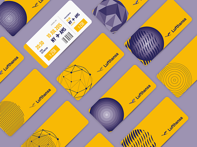 Rebranding for Lufthansa 3d abstract airlines brand concept dynamic graphic logo lufthansa rebranding