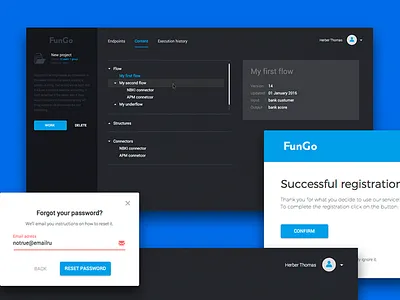 FunGo banking web app app banking dashboard fungo server web