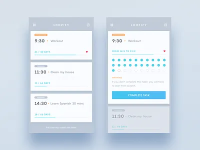 Habit App app challenge forming habit health loop routine time ui ux vietnam