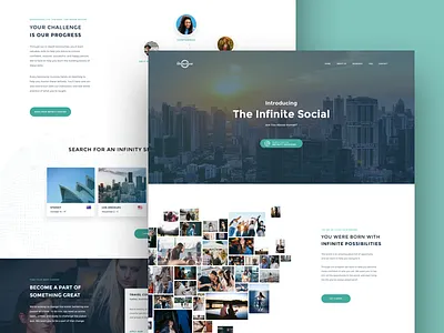 Homepage clean collage design home page homepage landing marketing web site website