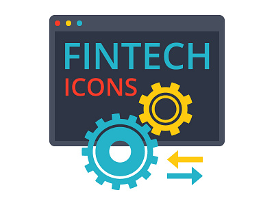 FinTech Icons bitcoin cryptocurrency exchange finance financial tehnology fintech icon mining money piggy bank safe savings