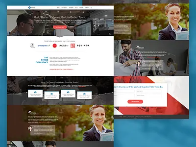 Stride Agile Software Development Homepage agile homepage redesign software ux web design